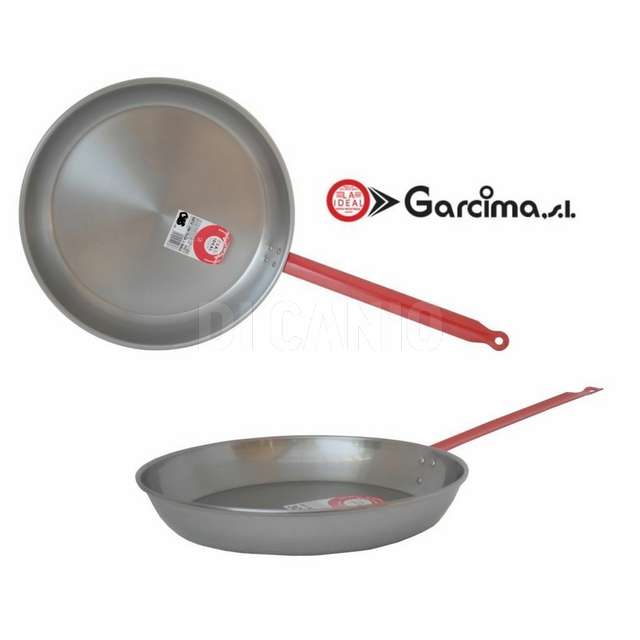 Padella con manico cm.32 ferro spazzolato la ideal - Principale