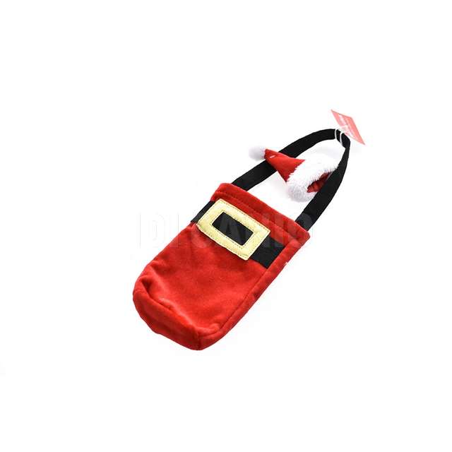 Porta bottiglia natale 20cm rosso - Principale