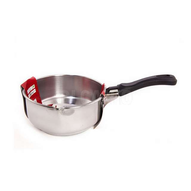 Casseruola inox 1 manico con becco cm,16 steel pan - Principale