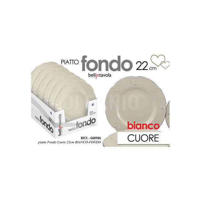 P.to fondo 22cm bco cuo bianco fondo gicos 660986 - Principale