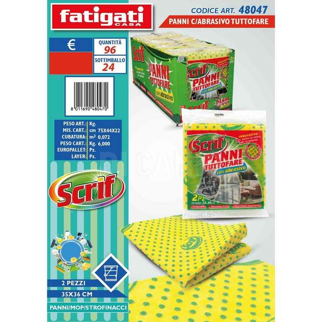 Panni c/abras. tuttofare 2pzscrif 3 - Principale