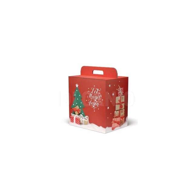 Scatola regalo con maniglia cm.43x26x34magic chrismas - Principale