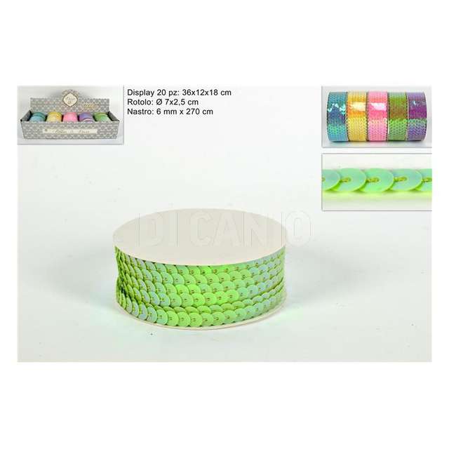 Nastro paillettes 6mmx270cm - Principale