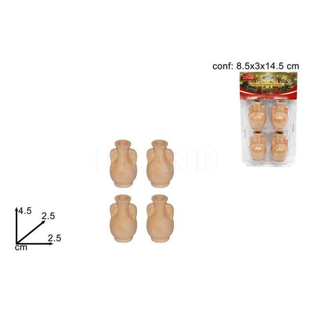 Anforette 4pz terracotta se. - Principale