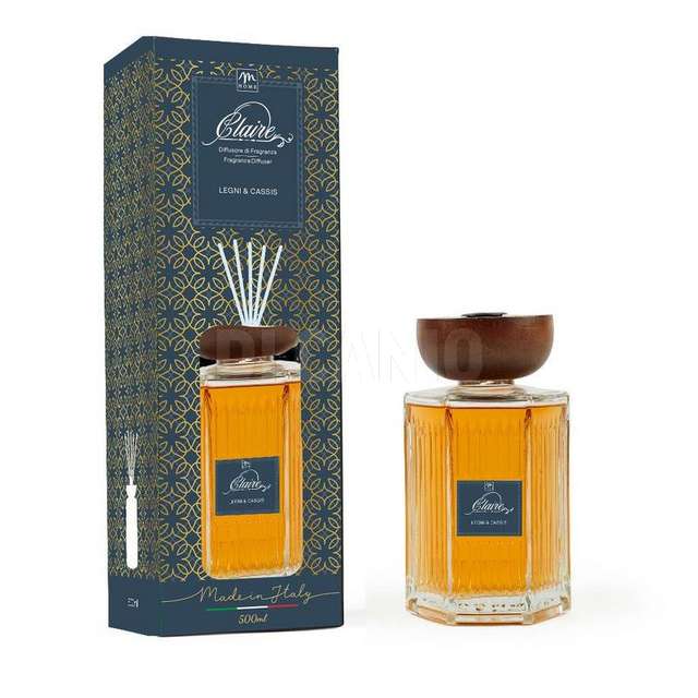Diffusore clara 1000 ml legni&cassis tappo legno e bacchetti in fibra - Principale