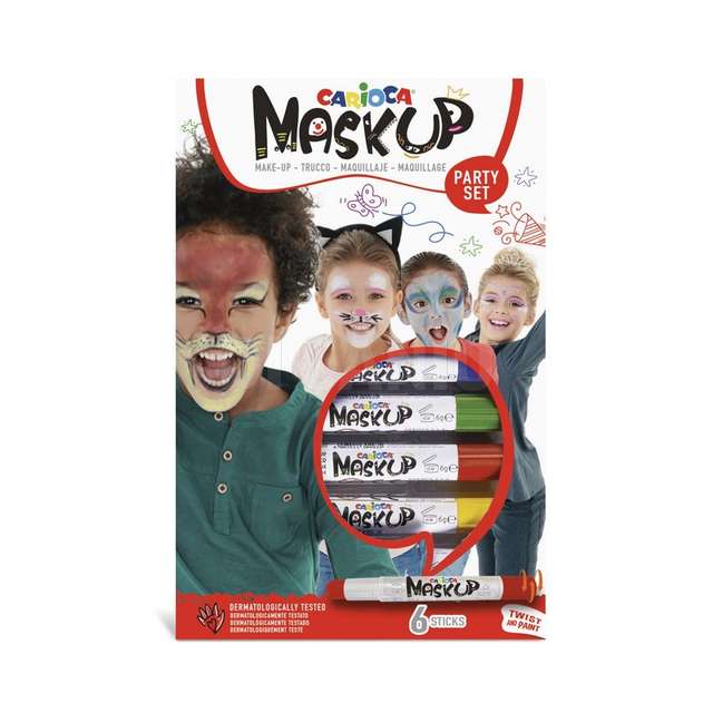Scatola 6 pz mask up party trucco per bambini - Principale