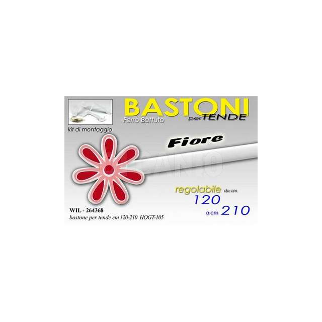 Asta tenda cm.120-210 fiore (12) gicos - Principale