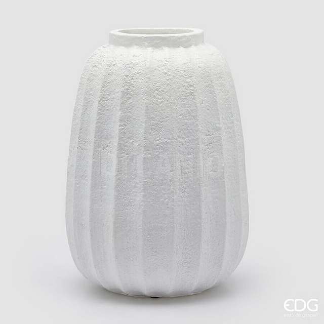 Vaso spicchi rotondo h.50 d.34 white edg - Principale