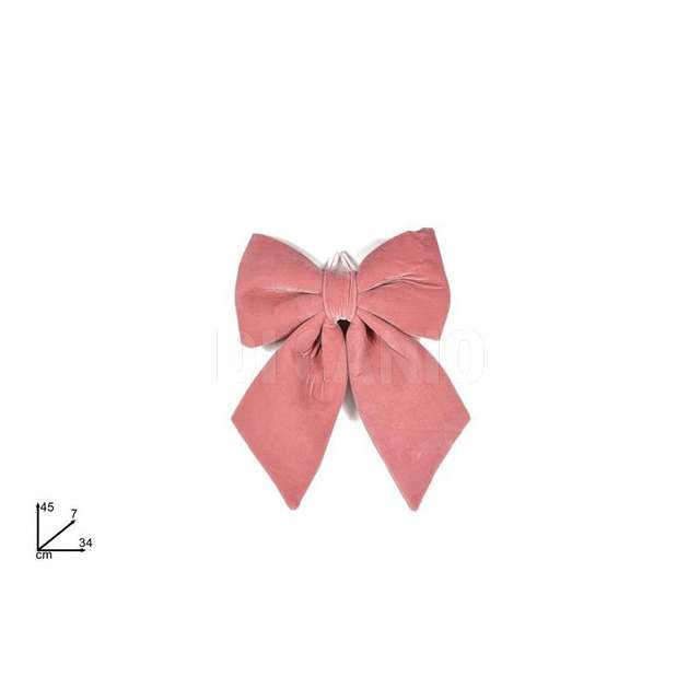 Fiocco velluto 34 cm rosa - Principale