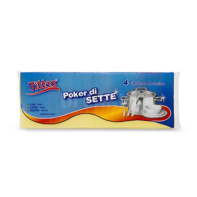 Set 4 spugne poker di sette tittex - Principale