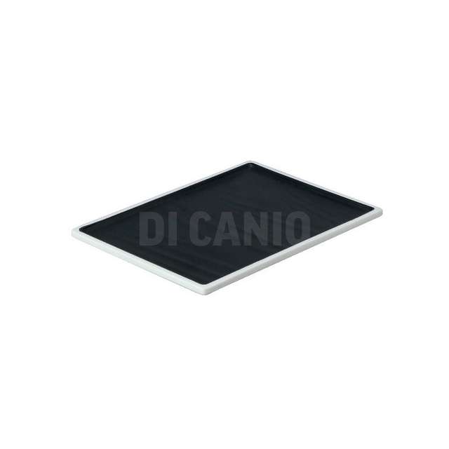 Vassoio rettangolare melimina taiji avorio/nero 203x146x13 - Principale