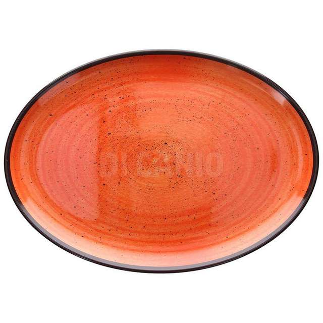 Vassoio ovale cm.48x34 show plate arancio tognana - Principale