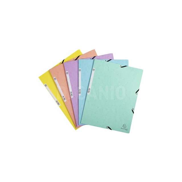 Cartella 3 lembi con elastico acquerello a 4 assortita - Principale