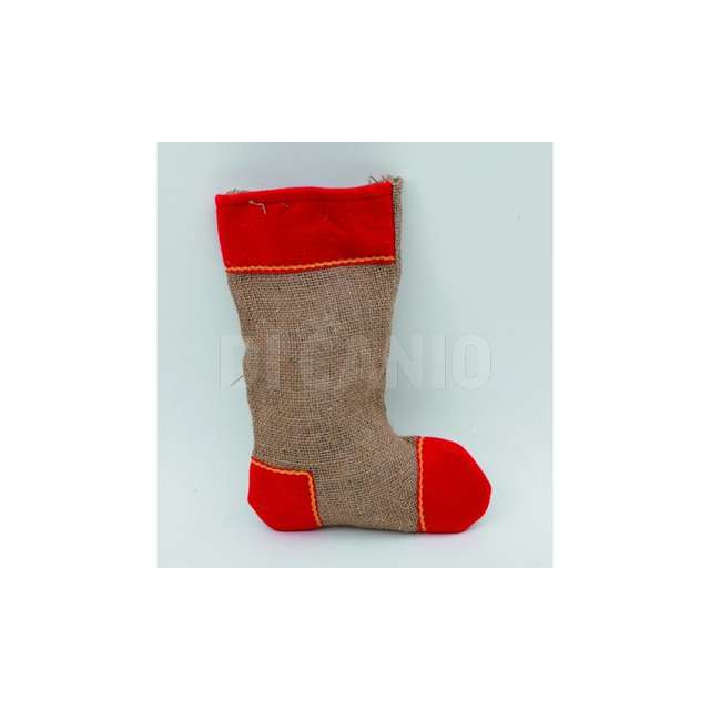 Calza juta cm.45 bordi rossi c_passamaneria euron.ac-14165 - Principale