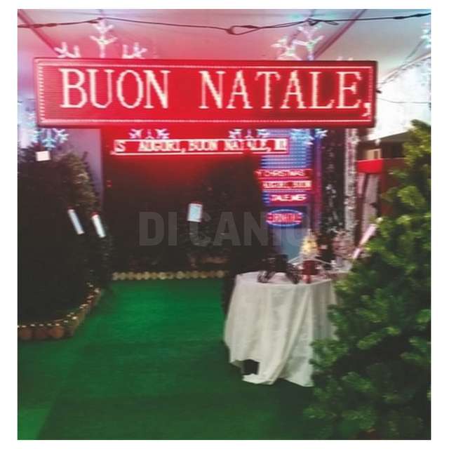 Display luminoso programmabile a led c_usb cm.200x40x9 6144led ross euron. el-74 - Principale