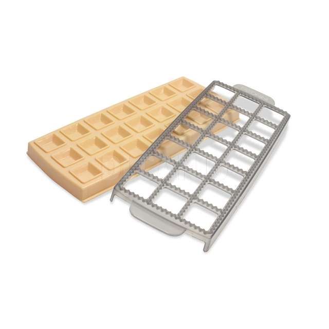 Stampo per ravioli quadrato cm.3x3 21 forme pedrini - Principale