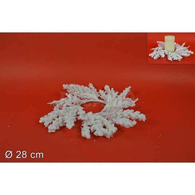 Girocandela tondo bianco 28cm yth47441w d.e. - Principale