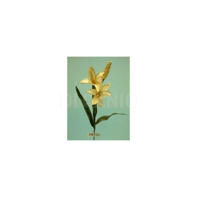 Ramo 3 lilium tulle crema_rosso cm.64 com - Principale