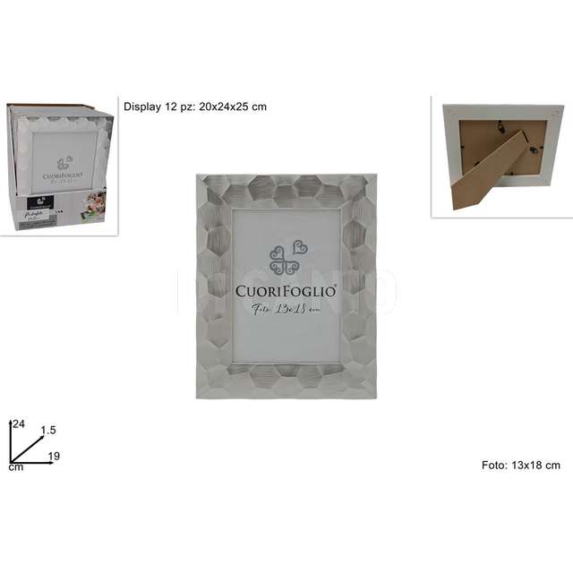 Cornice legno silver per foto 13x18 - Principale