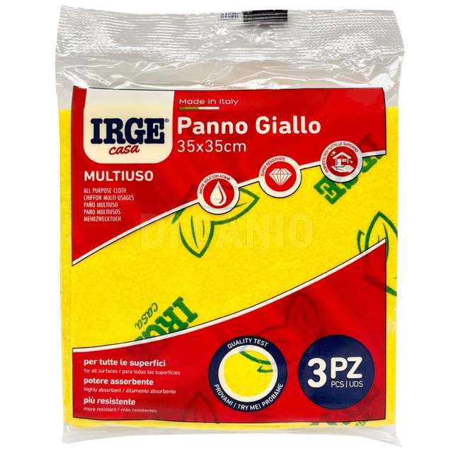 Panno multiuso giallo 3pzm irge. - Principale