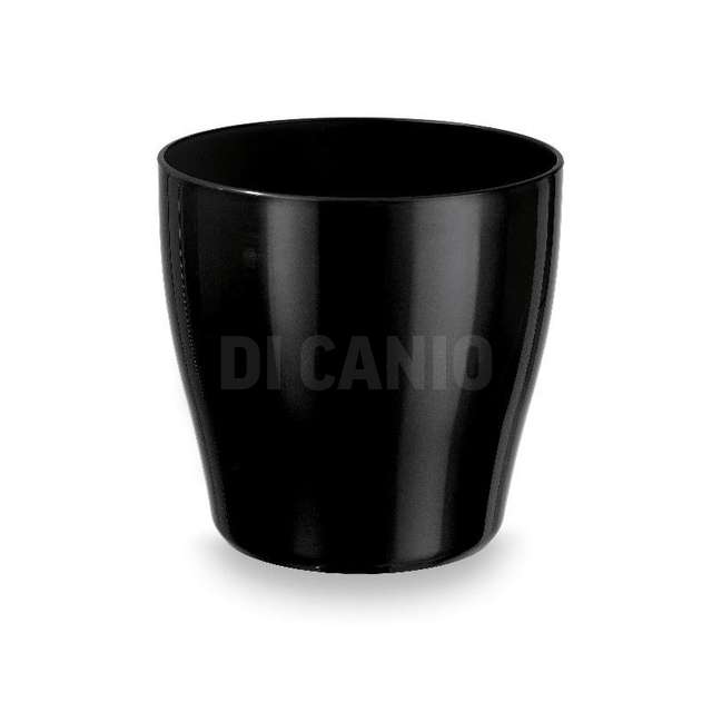 Vaso living cm.35 rulli indoor nero veca.-d0035r-010- - Principale