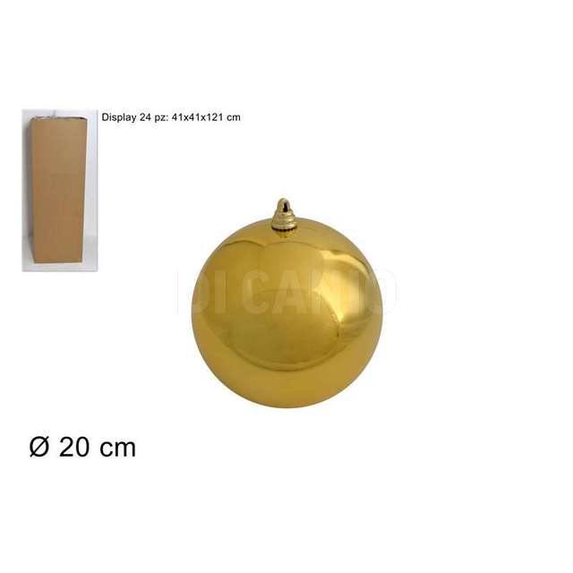 Palla 20cm lucida oro - Principale