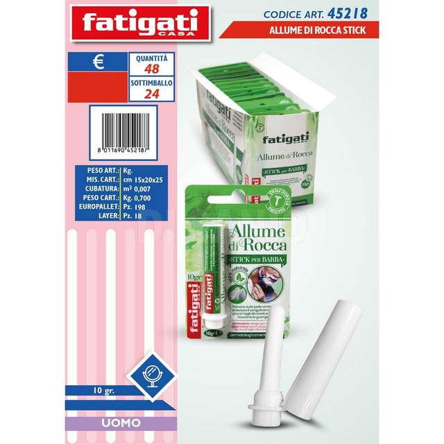 Allume di rocca stick 10 gr - Principale