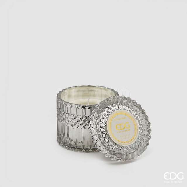 Candela crystal c/vaso h10,5 d10,5 coconut & berries edg - Principale