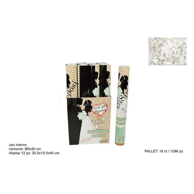 Cannone sposi 40 cm8240w - Principale