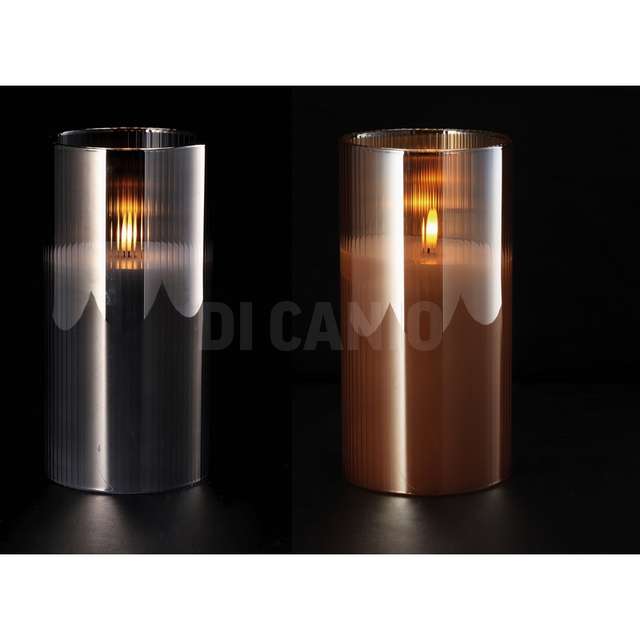 Candela led cilindro 2 col natale d10x20 - Principale