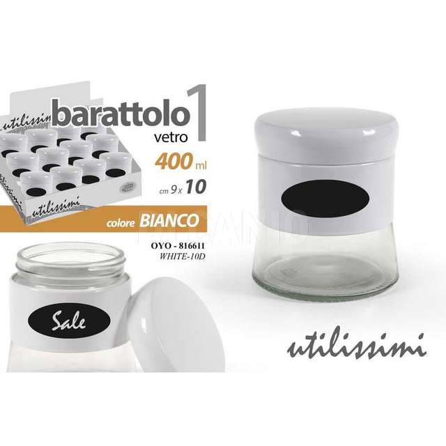 Barattolo bianco 400 ml bianco - Principale