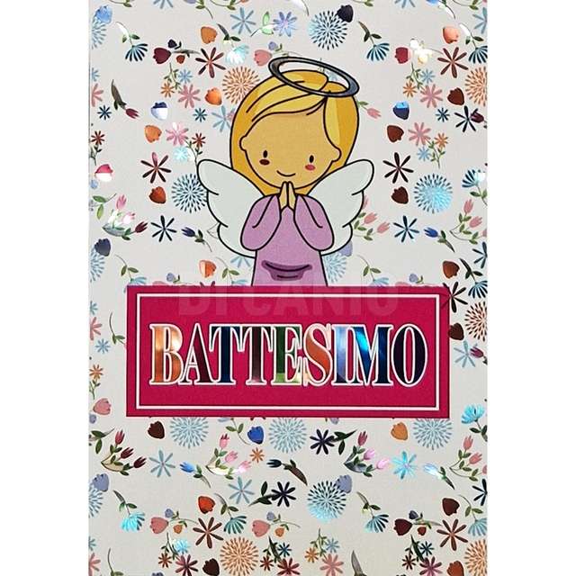 Bigliettino flashcard cod.075 battesimio femminuccia - Principale