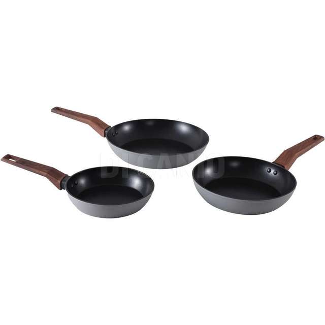 Set 3 padelle venus grey cm.18/22/26 adatte per induzione - Principale