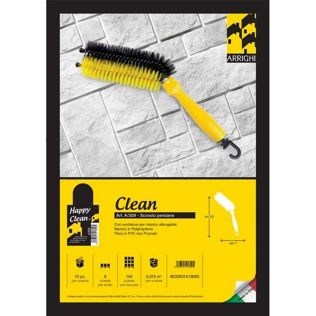 Scovolo persiane celan cm,7x33 fibra in pvc non piumato - Principale