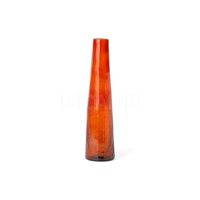 Vaso vetro monofiore ambra dm.9x40 - Principale