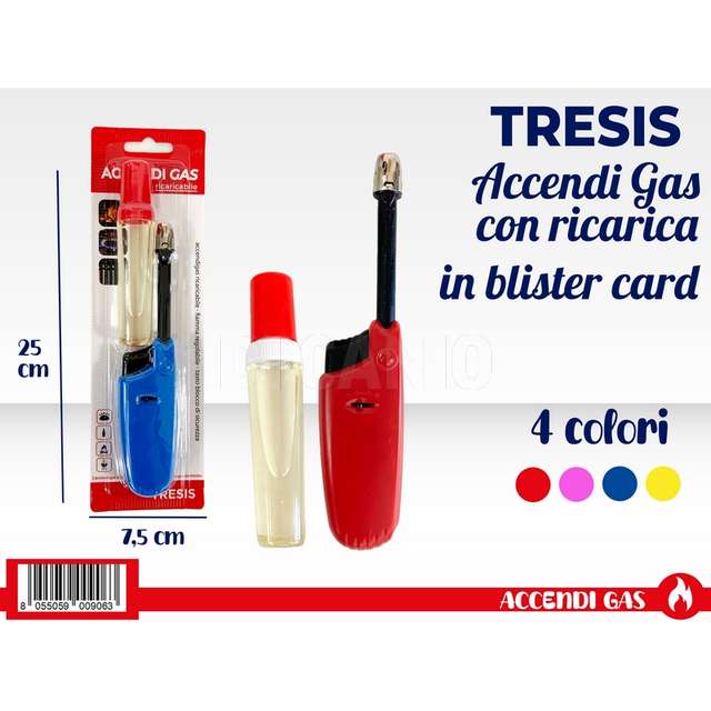 Accendigas con ricarica in blister - Principale