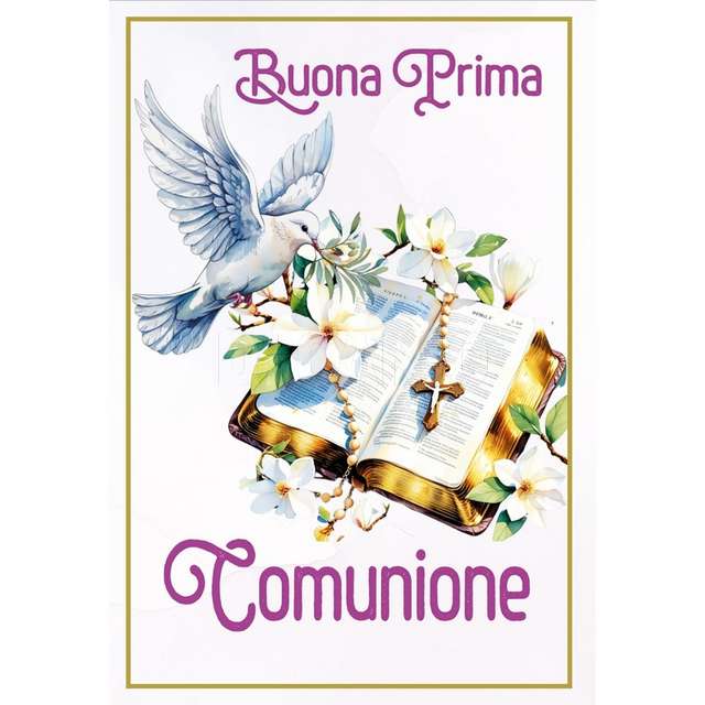 Bigliettino flash card comunione - Principale