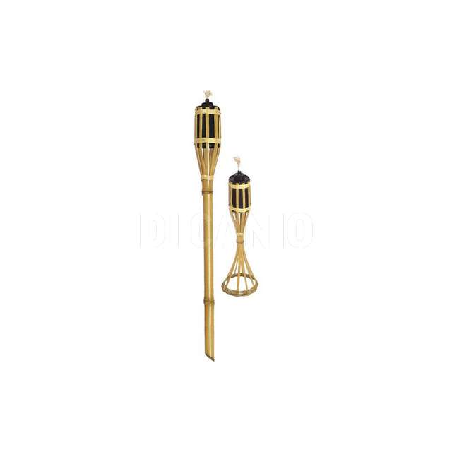 Torcia bamboo cm.120 con contenitore olio + stoppino - Principale