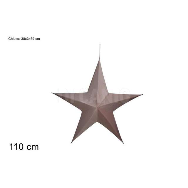 Stella appendino velluto richiudibile 110cm rosa art. vz003 pink - Principale