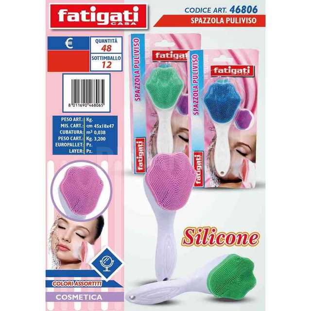 Spazzola puliviso in silicone - Principale