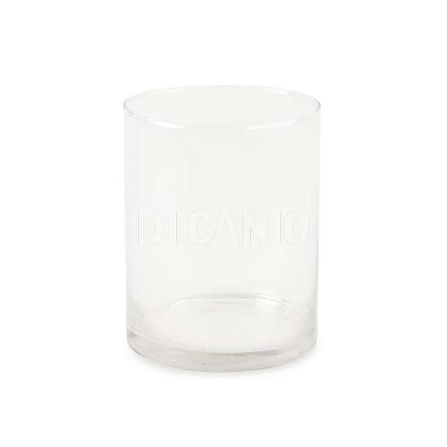 Vaso in vetro cilindro trasparente cm.12x20h - Principale