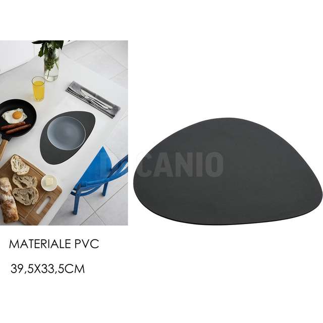 Tovaglietta decoro pietra nero - Principale