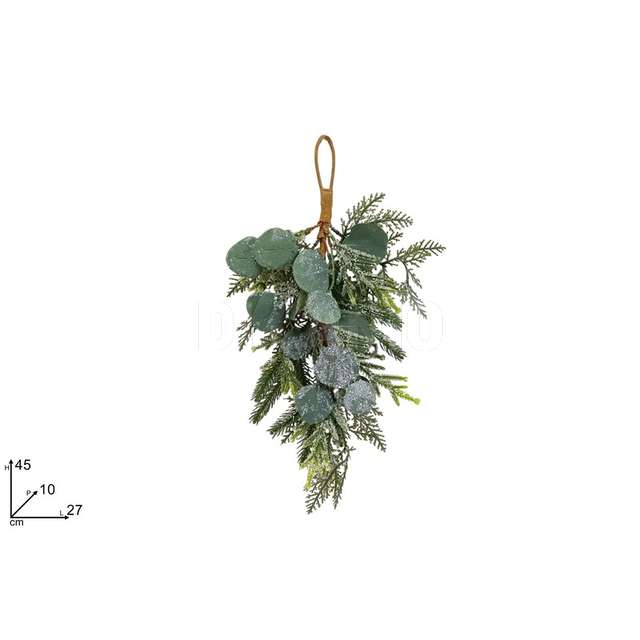 Fascina 45cm c foglie innevate - Principale