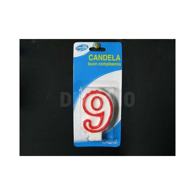 Candela rossa n.9 (24_432) due esse.-gn-1- - Principale