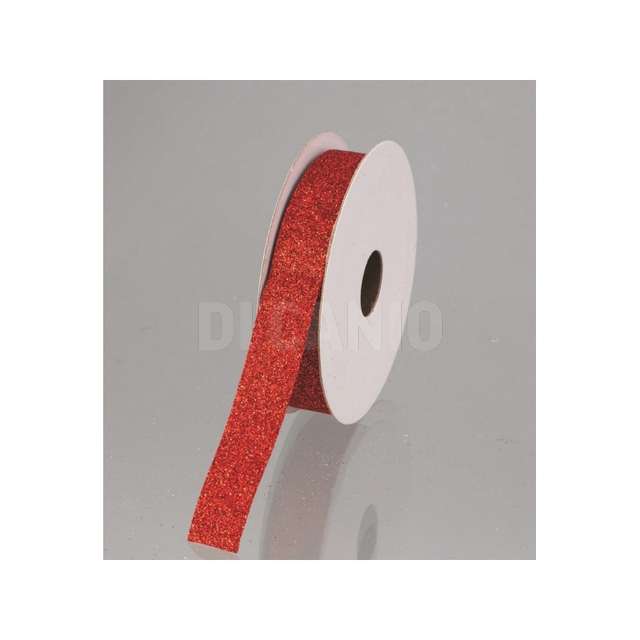 Nastrino rosso mm.16x2 70 glitterato rosso - Principale