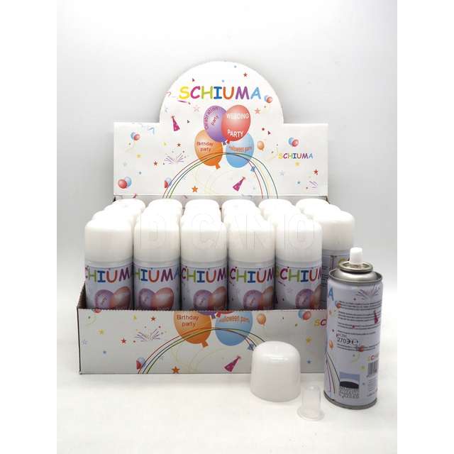 Bottiglia con schiuma bianca - in display 250ml. 80gr. - Principale