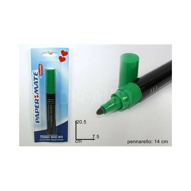 Pennarello perman. marker papermate verde (24) due esse.- - Principale