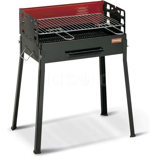 Barbecue famiglia junior cm.52x30x68 griglia 40x30 ferraboli. - Principale