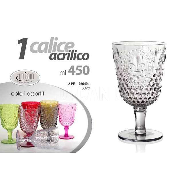 Bicchiere flute acr 450 ml assortito inacrilico - Principale