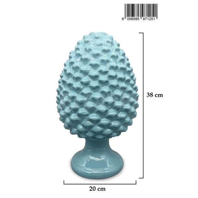 Pigna 38cm azzurro tiffany - Principale